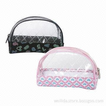 PVC Cosmetic Bags, Measures 18 x 7 x 12cm, Various Accessories are Available